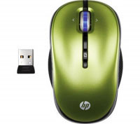 Hp 2.4GHz Wireless Optical (Leaf Green) Mobile Mouse (XP359AA#ABB)